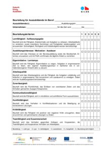 Beurteilungsbogen_fuer_Auszubildende_im_Beruf Ausbilderwelt